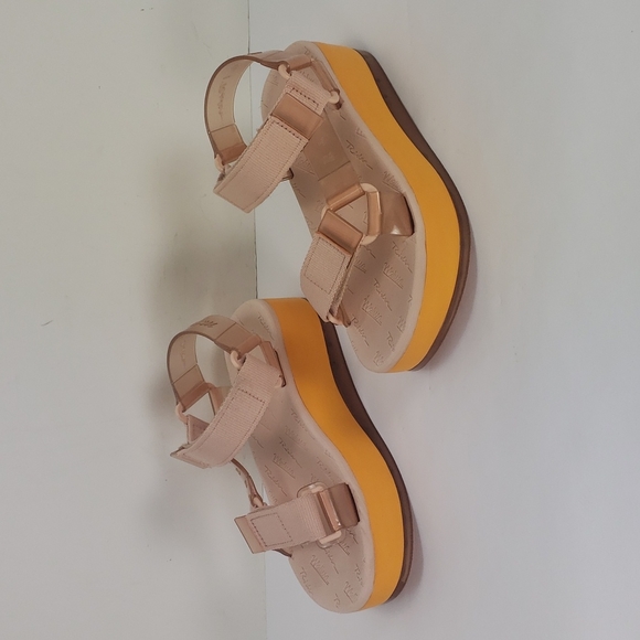Melissa / Rider Shoes - MELISSA / RIDER PAPETE PVC TEXTILE STRAPS WEDGES PLATFORMS OPEN TOE SANDALS 6